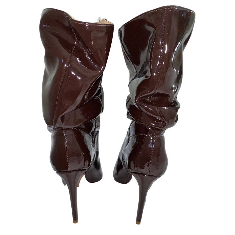 Schutz Ashlee High Stiletto Bootie Dark Chocolate - Size 8B NWT & Dust Bag - Picture 7 of 16